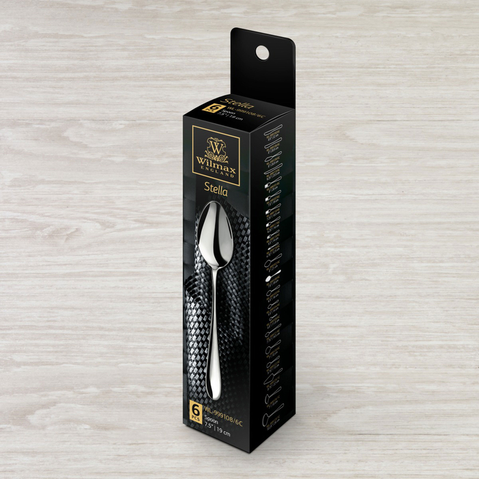 Набор из 6-ти салатных/десертных ложек 19 см wl‑999108/6c Wilmax (photo 2)