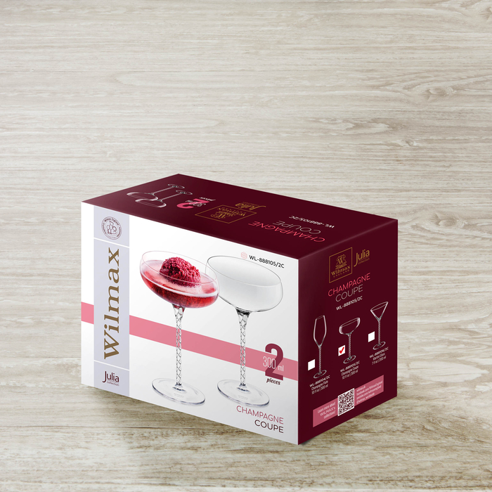 Набор из 2-х бокалов для шампанского 300 мл wl‑888105/2c Wilmax (photo 2)