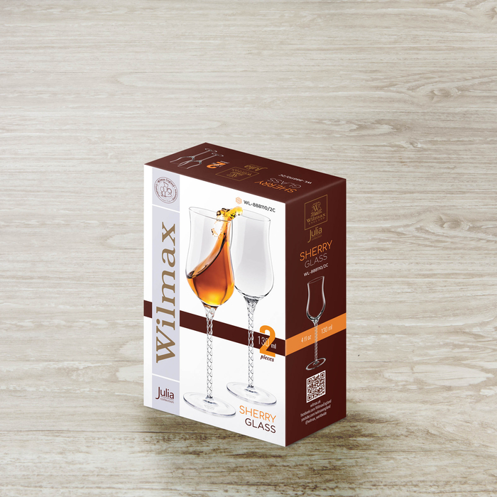 Набор из 2-х рюмок для шерри 130 мл wl‑888110/2c Wilmax (photo 2)