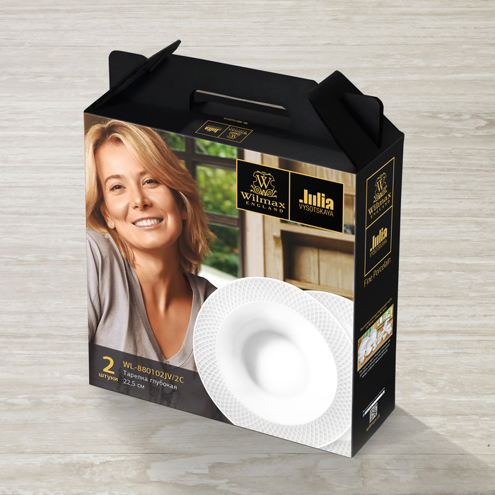 Набор из 2-х глубоких тарелок 22,5 см wl‑880102‑jv/2c Wilmax (photo 3)