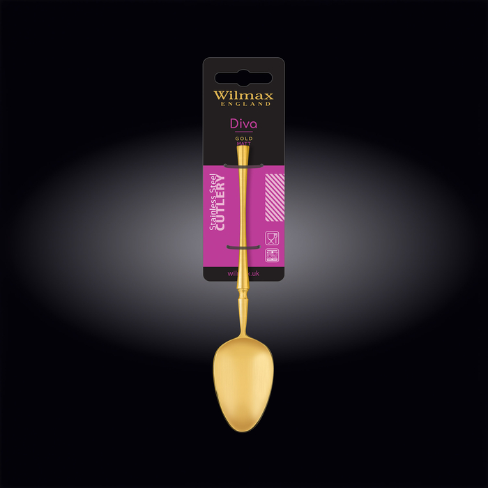 Ложка салатная/десертная 18,5 см на блистере wl‑999568/1b Wilmax (photo 2)