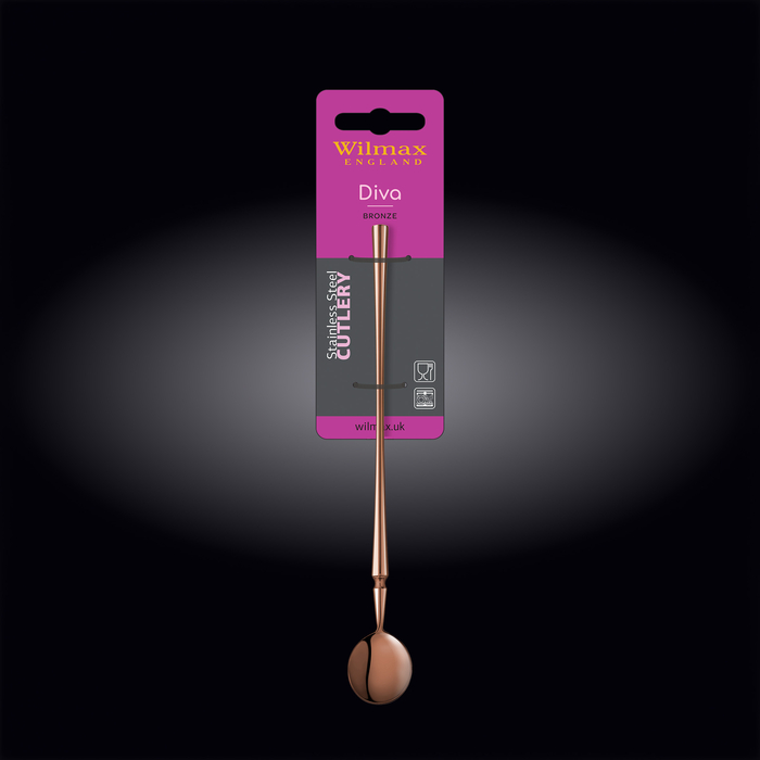 Ложка коктейльная 20,5 см на блистере wl‑999.502.045/1b Wilmax (photo 2)