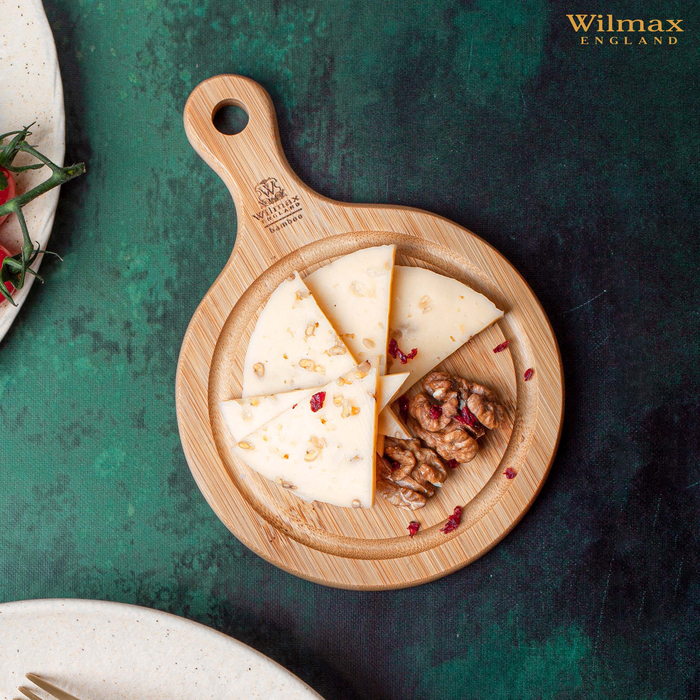 Доска сервировочная с ручкой круглая 17,5x12,5 см wl‑771094/a Wilmax (photo 5)