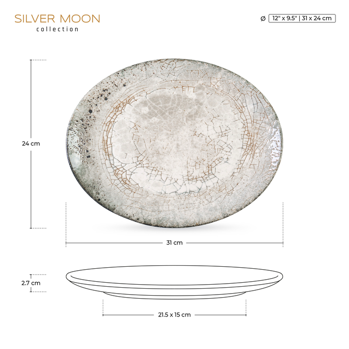 тарелка эллипс 31x24 см wl‑671235/a Wilmax (photo 2)