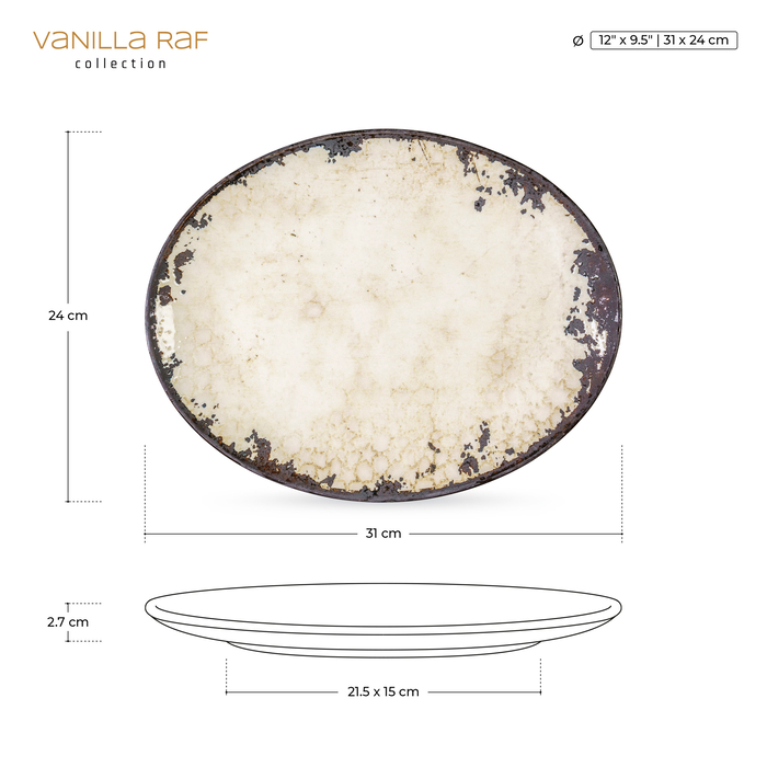 тарелка эллипс 31x24 см wl‑671435/a Wilmax (photo 2)