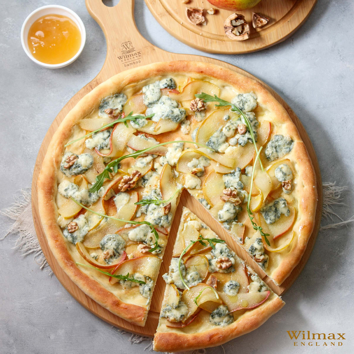 Доска сервировочная с ручкой круглая 43,5x33 см wl‑771102/a Wilmax (photo 3)