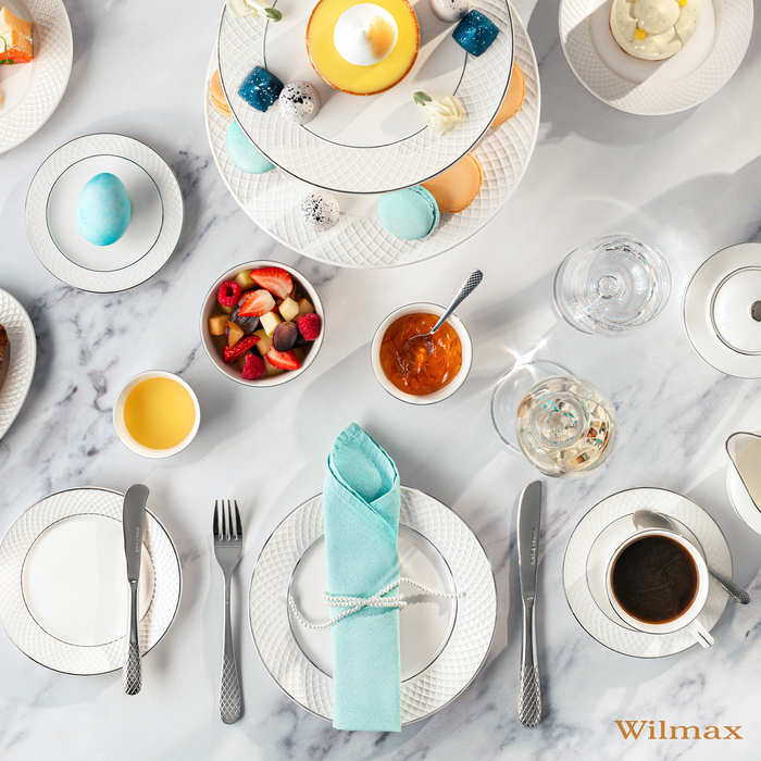 тортовница с платиновыми линиями 25x10 см wl‑880.103.703/a Wilmax (photo 3)