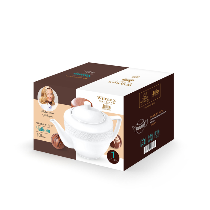 чайник заварочный 900 мл wl‑880110‑jv/1c Wilmax (photo 2)