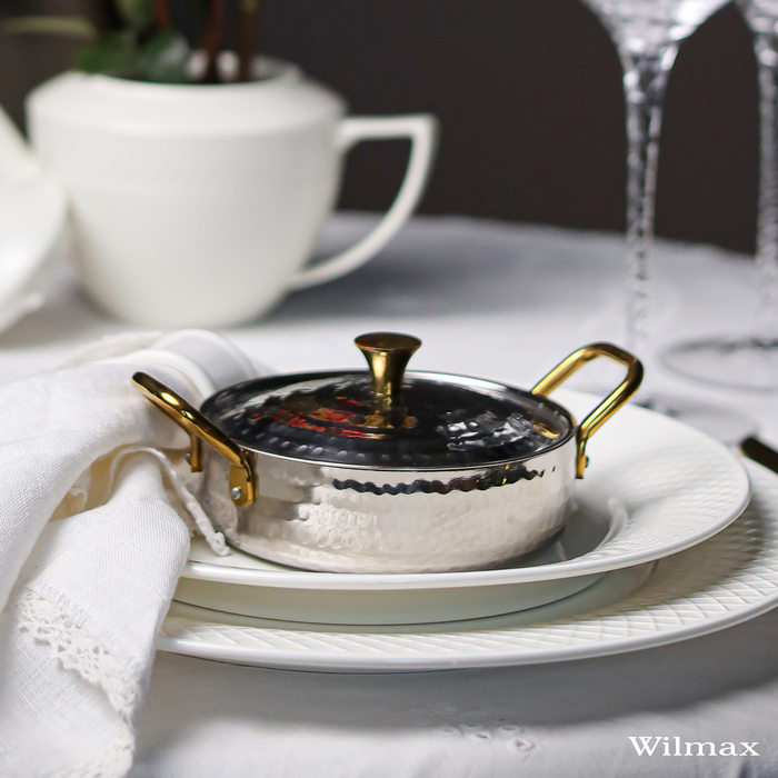 Мини-сковородка сервировочная круглая с ручками wl‑554101/s Wilmax (photo 3)